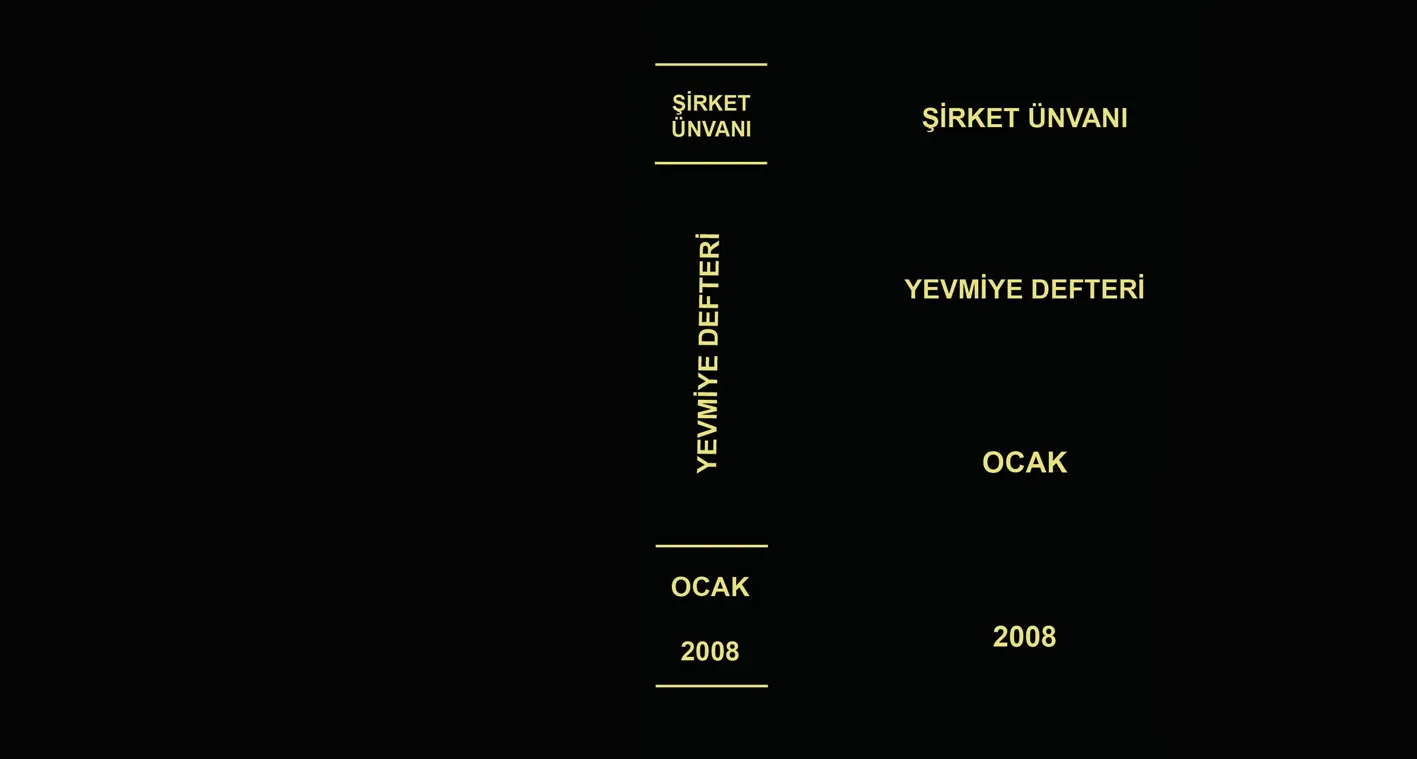 YEVMİYE DEFTERİ